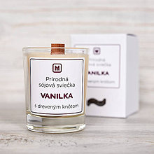 Svietidlá a sviečky - Sójová sviečka VANILKA - 10515933_