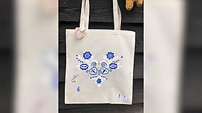 Nákupné tašky - ♥ Plátená, ručne maľovaná taška ♥ - 10519025_