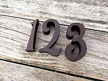 Tabuľky - Číslo na dom: Samostatná číslica Oval (25 cm) - 10519345_