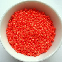 Korálky - Rokajl MIYUKI 11/0=2mm-opaque-5g (orange) - 10524337_