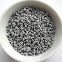 Korálky - Rokajl MIYUKI 11/0=2mm-opaque-5g (gray) - 10524341_