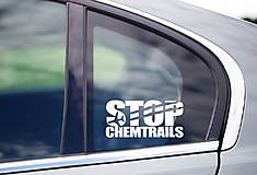 Úložné priestory & Organizácia - Nálepky na auto - Stop chemtrails - 10523635_