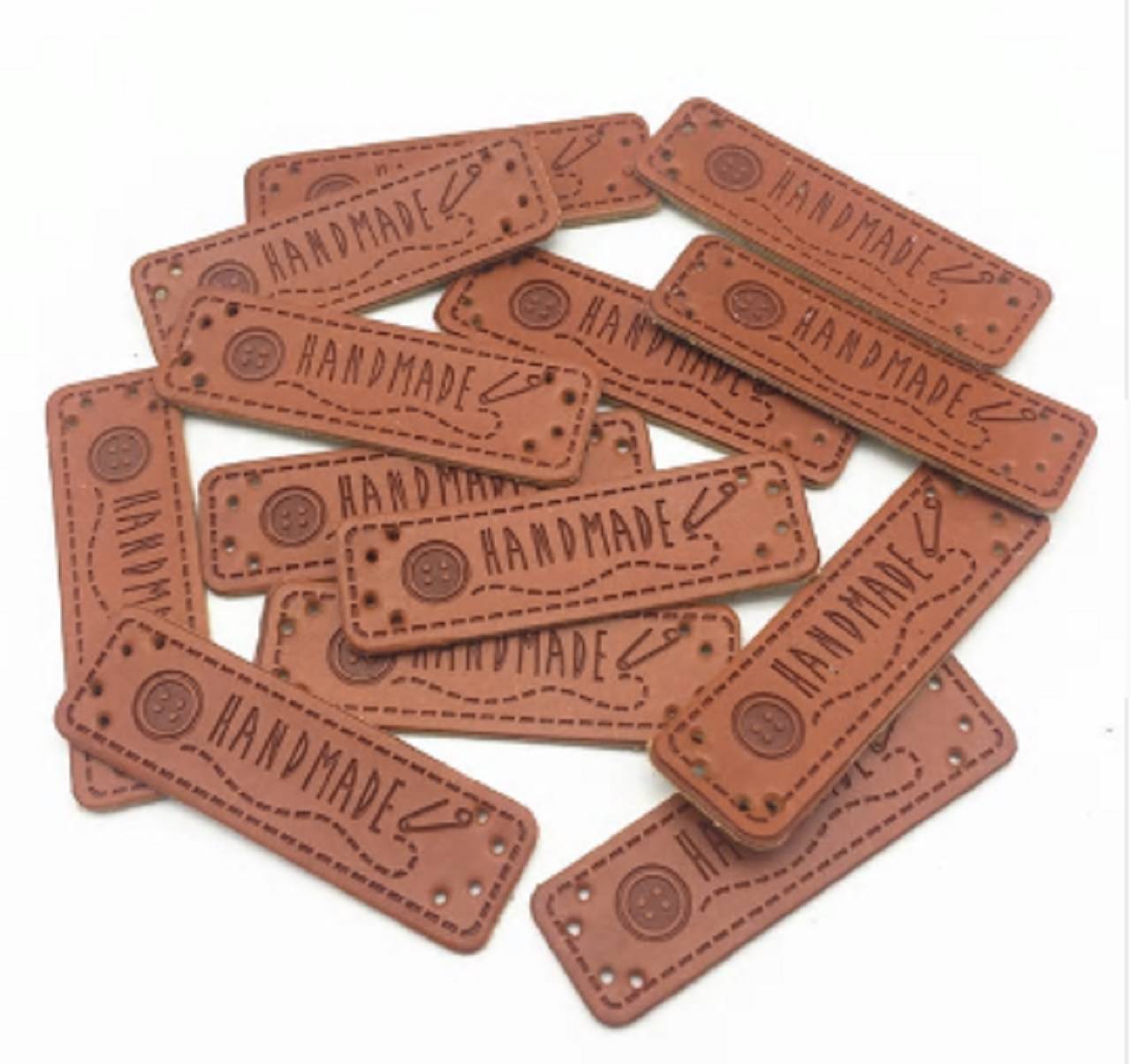 NT101 Nášivka kožená Handmade 5x1,5 cm