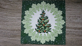Papier - Servítka Vianočný stromček, 1 ks - 10526040_