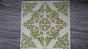 Papier - Servítka zlatý ornament, 1 ks - 10526719_