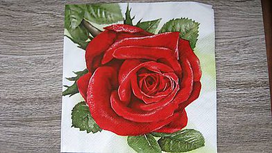 Papier - Servítka ruža, 1 ks - 10526493_