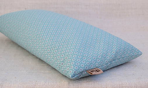 Úžitkový textil - FILKI šupkový funkčný vankúš na spanie 55 cm (modro - tyrkysový šírlka 20 cm) - 10525230_