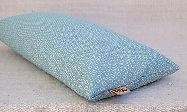 Úžitkový textil - FILKI šupkový vankúš na spanie 55 cm (modro - tyrkysový šírlka 20 cm) - 10525230_