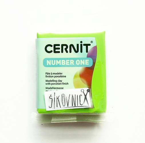 Cernit 56 g, NUMBER ONE (svetlá zelená 611)