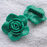 Korálky - Kvet plast 33x14mm-1ks - 10529573_
