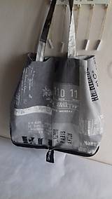 Veľké tašky - Nákupka skladacia s pevným dnom šedá - 10535309_