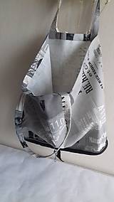 Veľké tašky - Nákupka skladacia s pevným dnom šedá - 10535312_