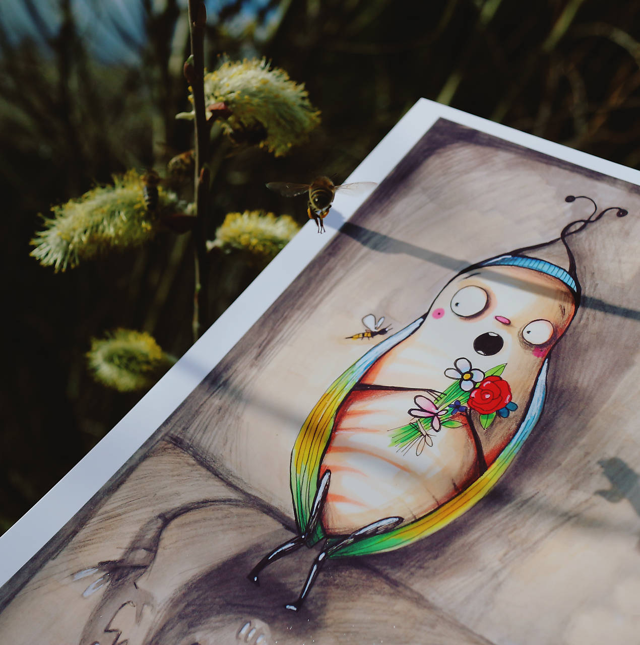 Ľubiško sa bojí hmyzu