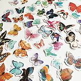 papierové nálepky Motýle (15 ks)