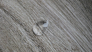 Korálky - Plastové slzičky 3 x 2 cm, 1 ks (biele) - 10539445_