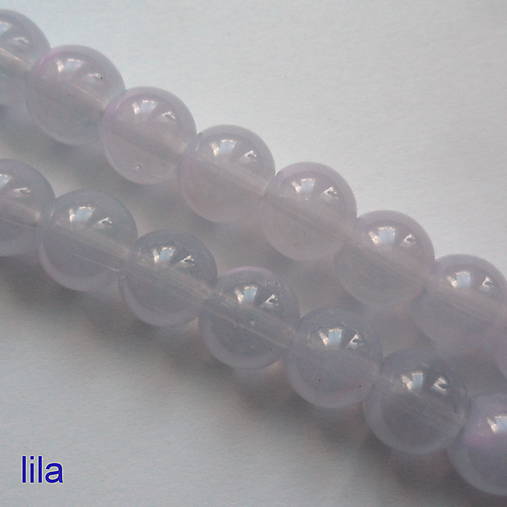Sklenené korálky Candy Jade Beads™-8mm-10ks (lila)