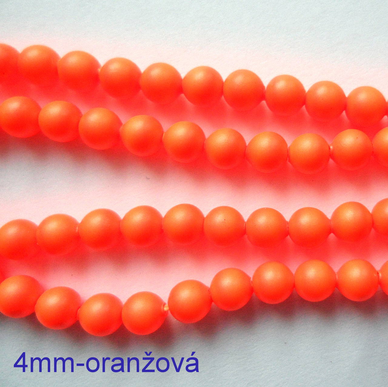 SWAROVSKI® perly 4mm-1ks (oranžová)