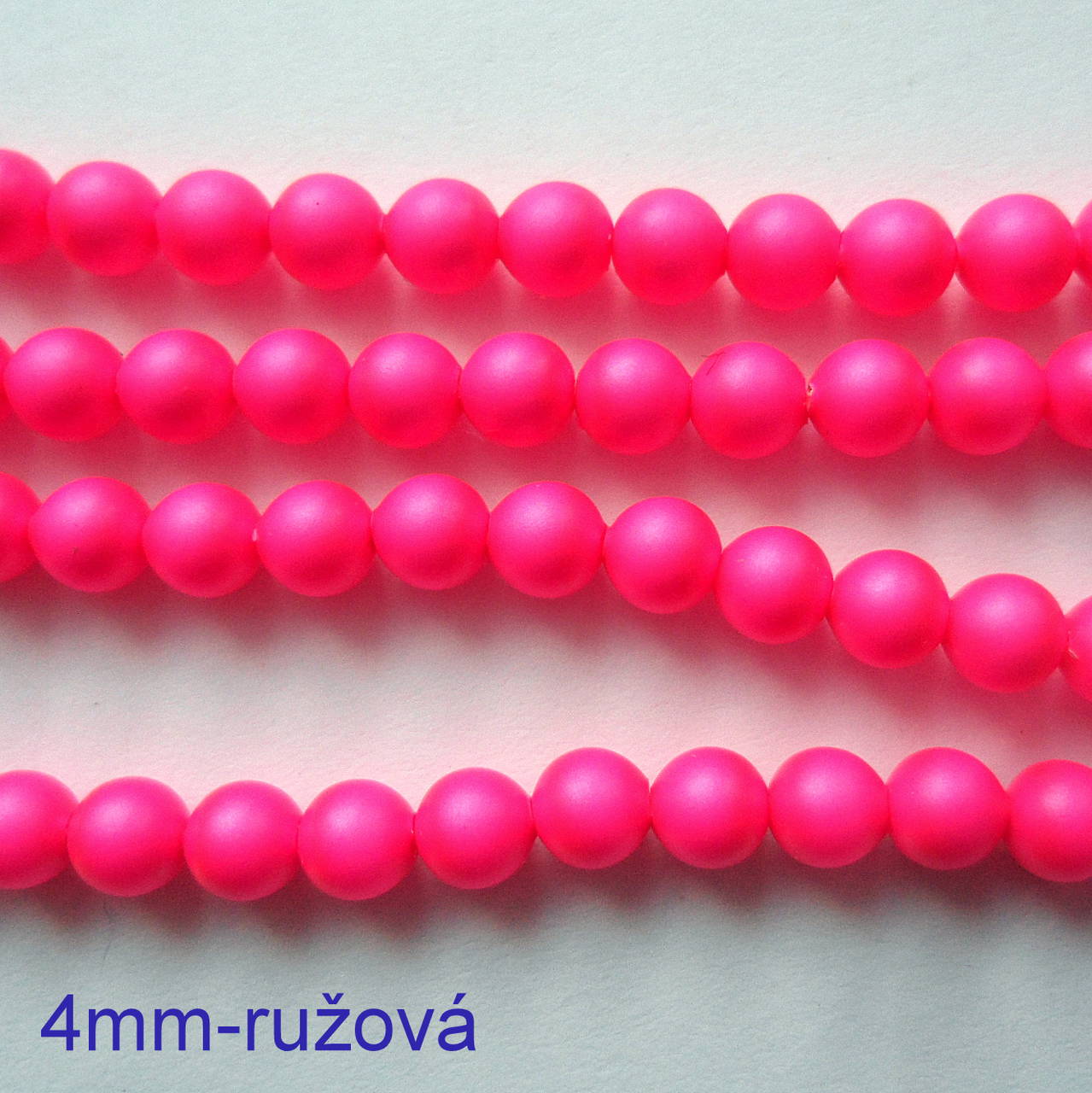 SWAROVSKI® perly 4mm-1ks (ružová ostrá)