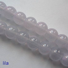 Korálky - Sklenené korálky Candy Jade Beads™-8mm-10ks (lila) - 10542664_