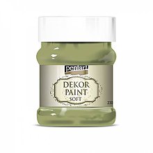 Farby-laky - Dekor Paint Soft- olivová 230 ml****** - 10542853_
