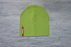 Detské čiapky - Čiapka Elastic kiwi zelená s menom - 10540497_