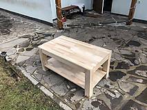 Nábytok - Konferenčný stolík z dubovej škárovky - 10541750_