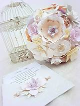 Dekorácie - Papierová kytica "Dotyk kvetov" - 10544595_