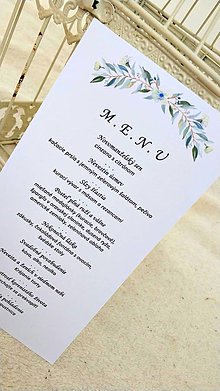 Papiernictvo - Svadobné menu "Olivový sen" - 10544811_