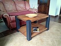 Nábytok - kovový konferenční stolek - 10544672_