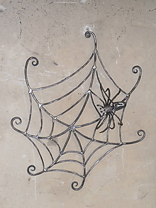 Dekorácie - Pavouk s vlastní pavučinou - 10544437_