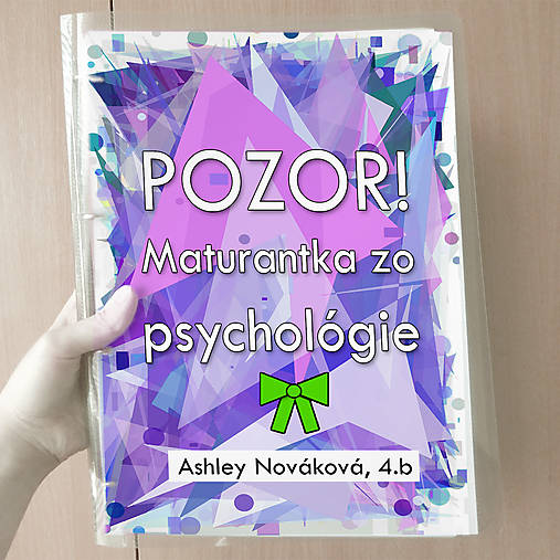 Papiernictvo - Pozor! Maturantka zo psychológie - zakladač - 10543109_