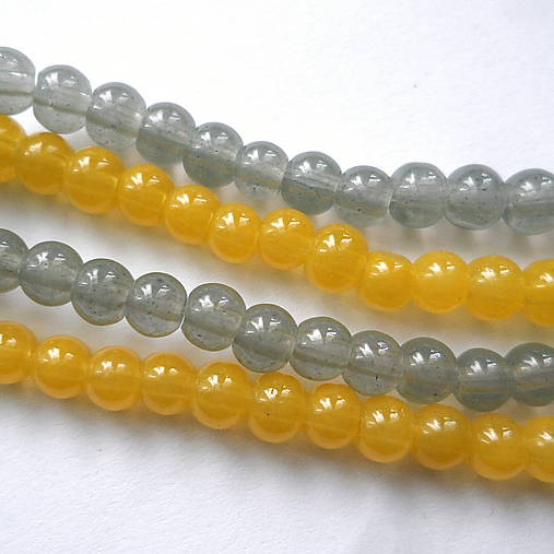 Candy Jade Beads™-4mm-30ks (žltá)