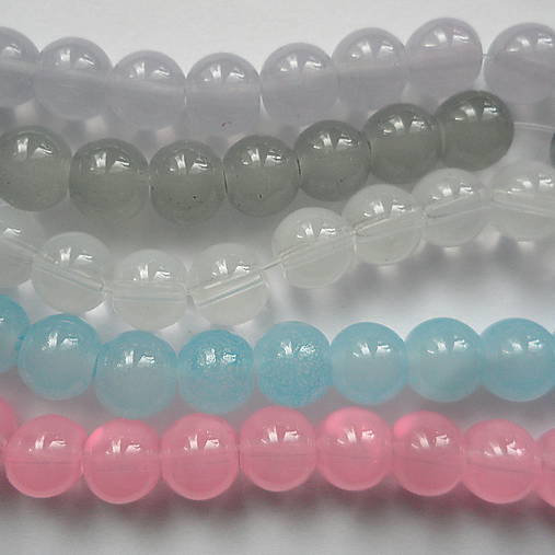 Sklenené korálky Candy Jade Beads™-8mm-10ks