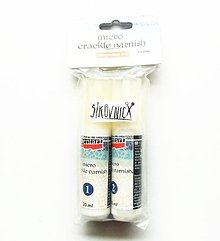 Farby-laky - Krakelovací lak, dvojzložkový, MIKRO (20+20 ml) - 10550848_