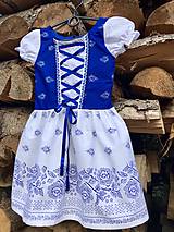 Detské oblečenie - Detské folklórne šaty Johanka s bielou sukničkou - 10550822_