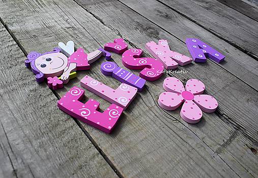 Tabuľky - Eliška (Leuška+víla+2xkvietok tenké) - 10553810_