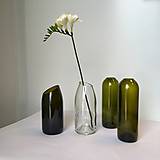 Príbory, varešky, pomôcky - Radostná práca: Váza zrezaná šikmo (Tmavo zelená) - 10555086_