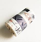 Papier - ozdobná papierová páska Šípky, súprava - 10553280_