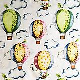 Textil - balóny; 100 % bavlna, šírka 160 cm, cena za 0,5 m - 10554678_