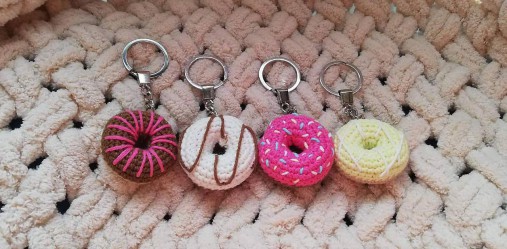 Kľúčenky - Kľúčenka- donut - 10553479_