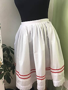Sukne - dievčenská sukňa biela - 10558766_