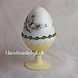 Dekorácie - Vajíčko so stojanom - Margaretky II - 10560254_