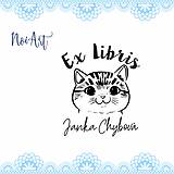 Pečiatka EX LIBRIS mačička 1