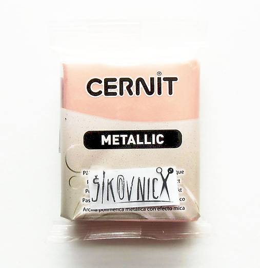 Cernit 56 g, METALLIC - metalická (ružová zlatá 052)