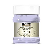 Farby-laky - Dekor paint soft chalky, 230 ml, kriedová farba (svetlá fialová) - 10560261_