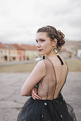 Šaty - Čierne šaty Noc Pod Tatrami - vypredaj - 10562683_