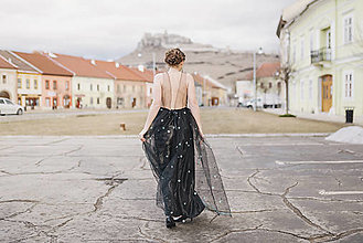 Šaty - Čierne šaty Noc Pod Tatrami - vypredaj - 10562679_