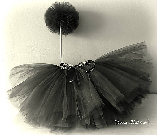  - Čierna elegantná tutu sukňa - 10564012_