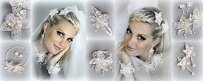 Sady šperkov - Souprava svatební květy - 10565798_