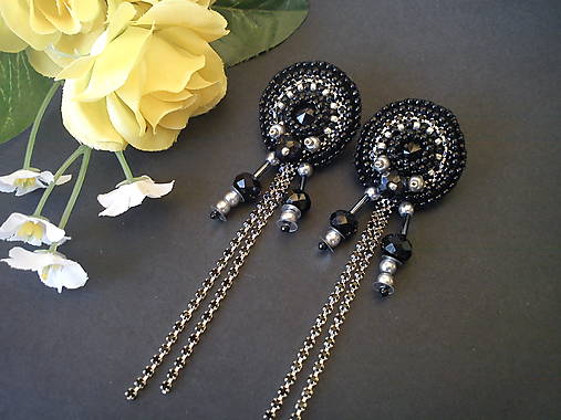 Náušnice - Náušnice-napichovacie-Swarovski crystal - 10567590_